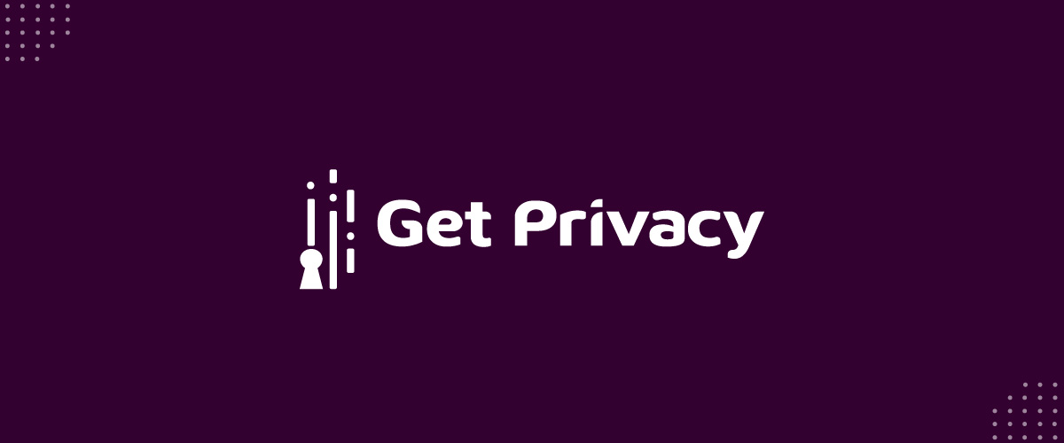 Logo Get Privacy sobre fundo roxo institucional.