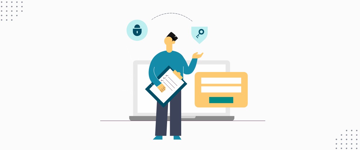 Ilustração fazendo referência a dados e privacidade